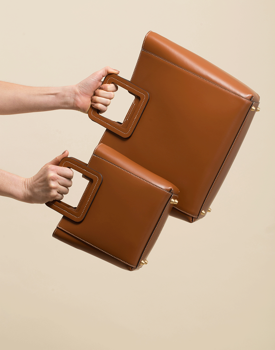 STAUD-Tan Mini Shirley Bag-TAN