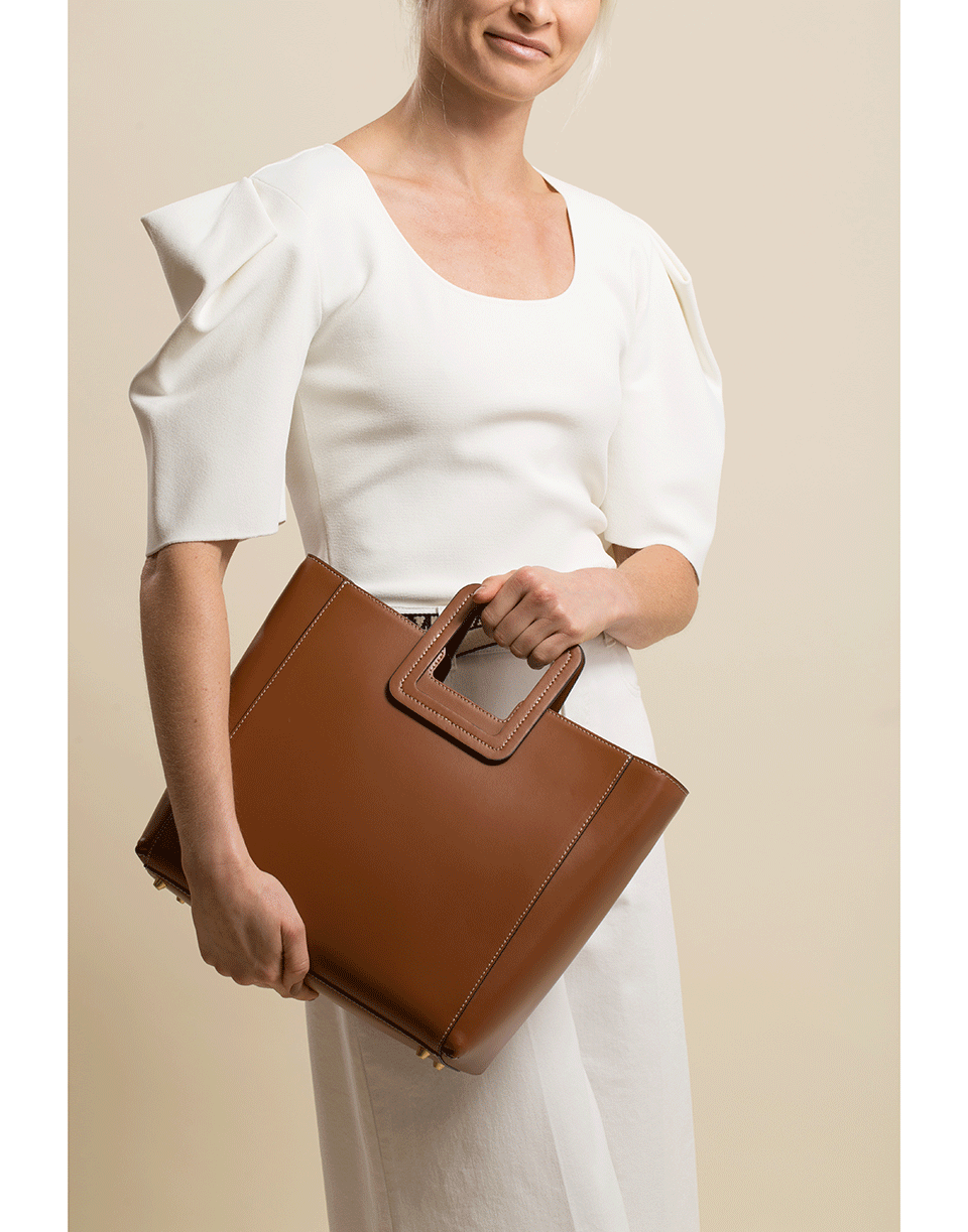 STAUD-Tan Shirley Bag-TAN