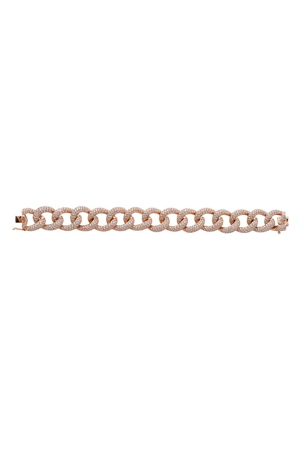 STEFERE-Diamond Link Bracelet-ROSE GOLD