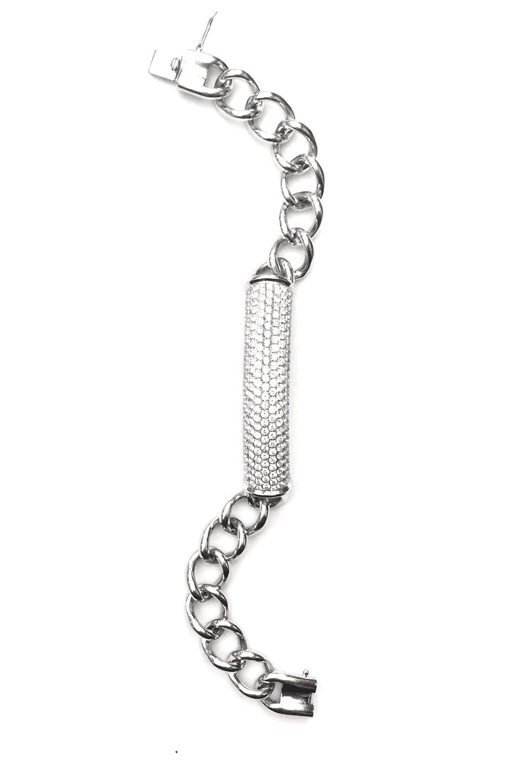 STEFERE-Diamond Chain Bracelet-WHITE GOLD
