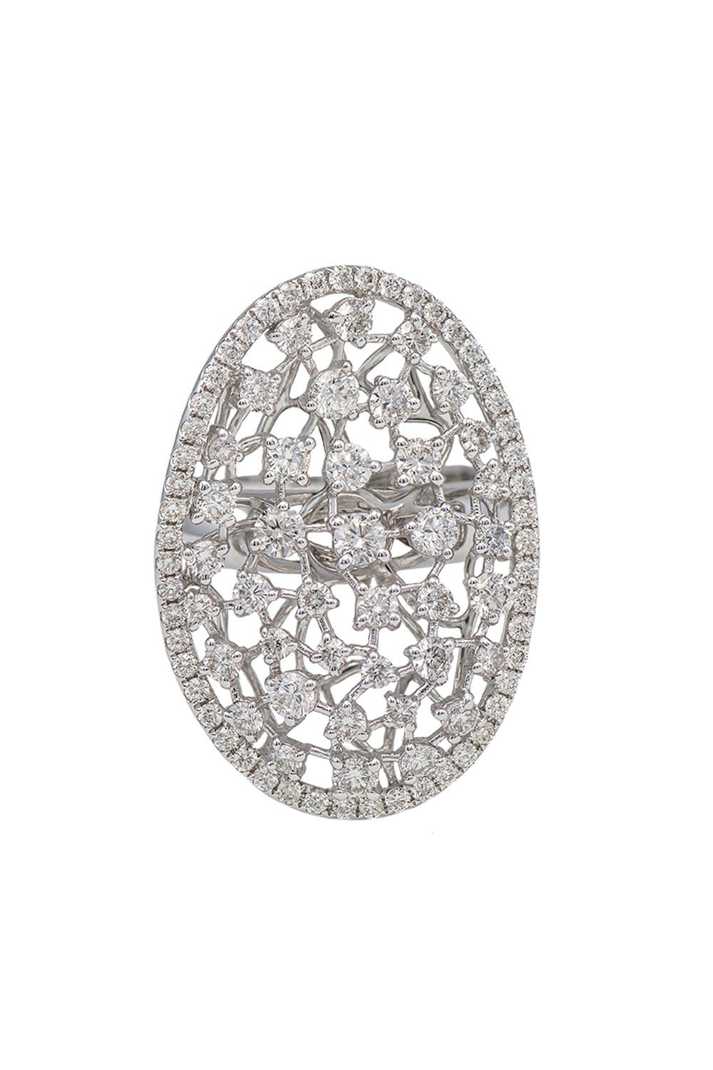 STEFERE-Oval Diamond Ring-WHITE GOLD