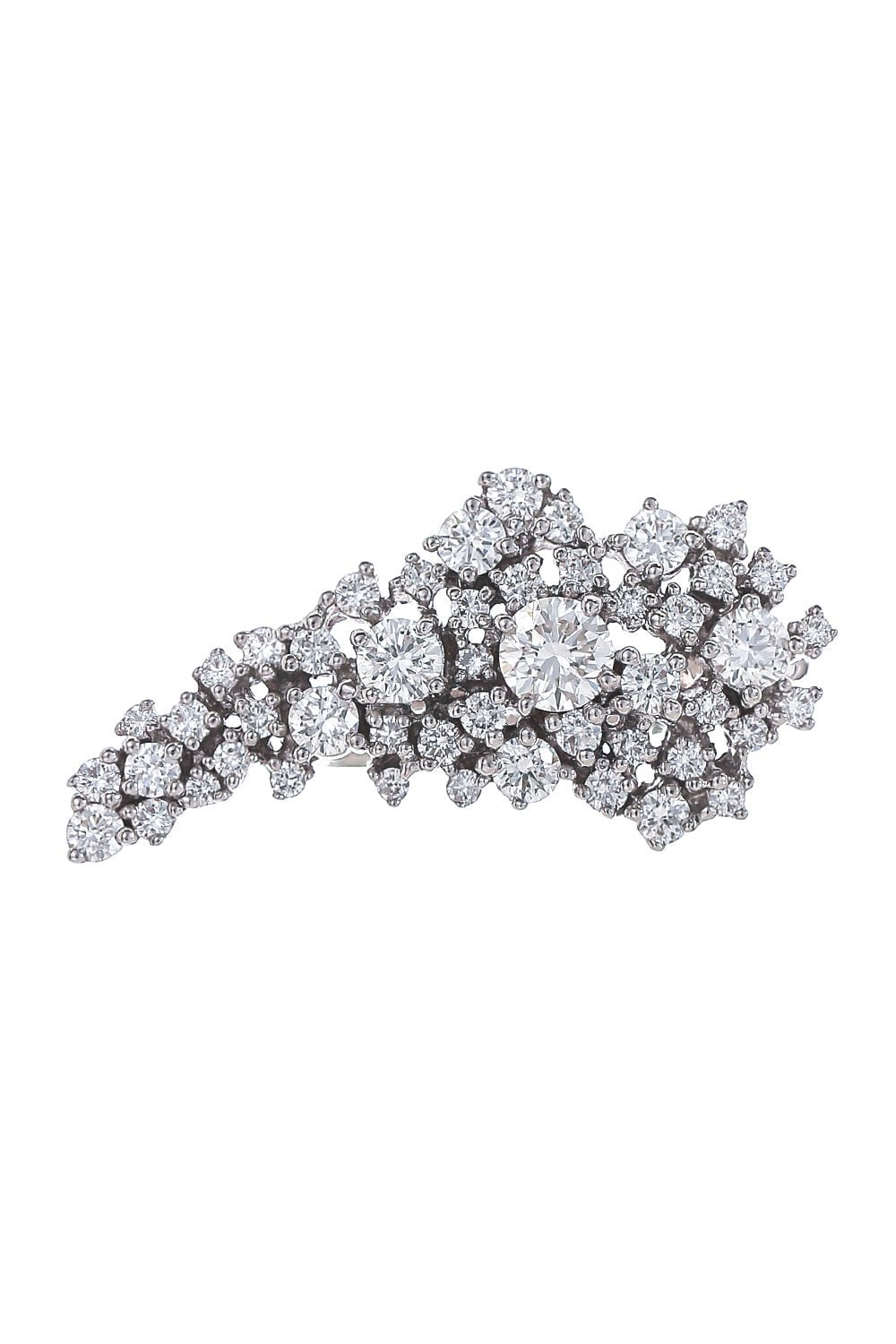STEFERE-Diamond Leaf Ring-WHITE GOLD
