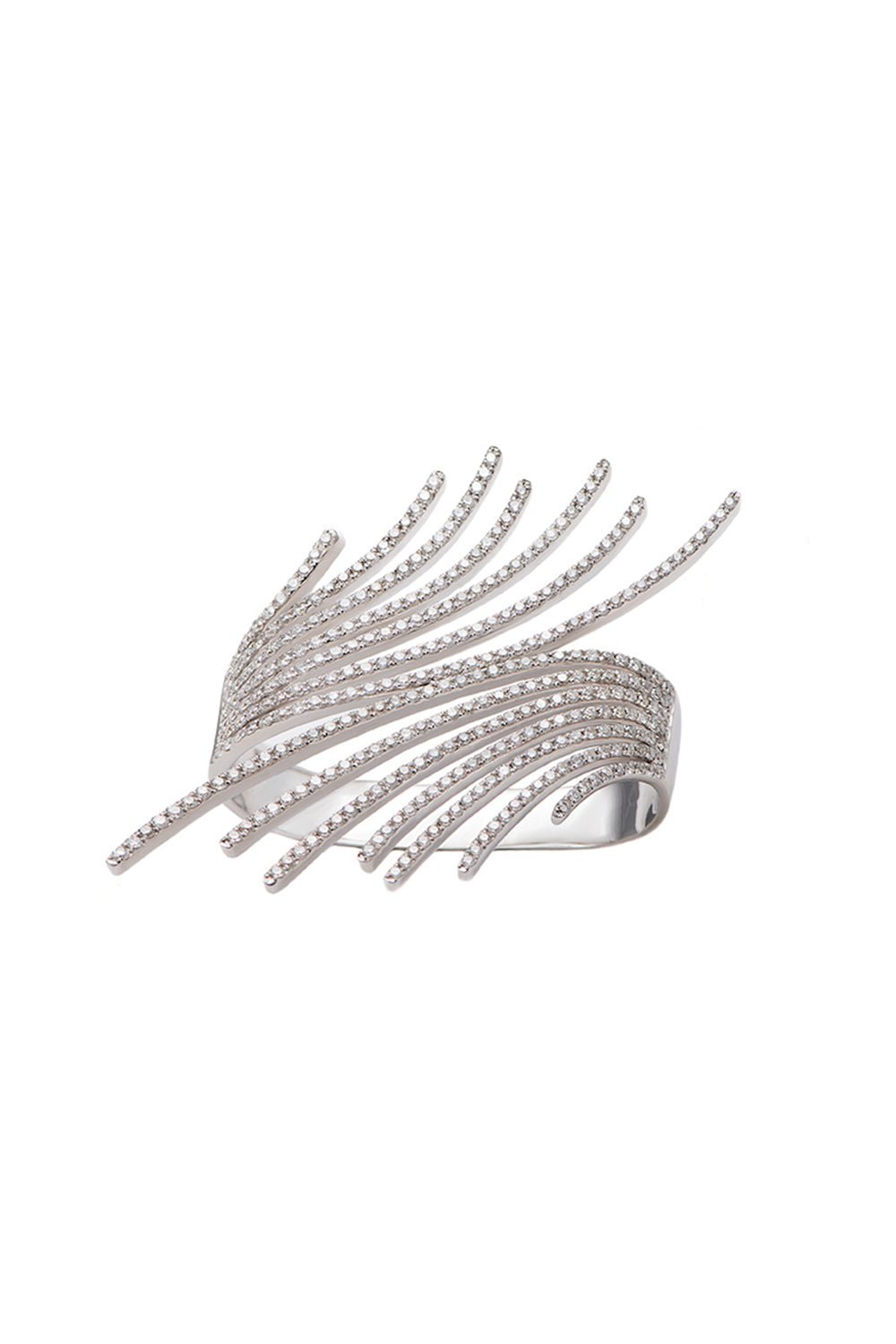 STEFERE-Diamond Duo Ring-WHITE GOLD