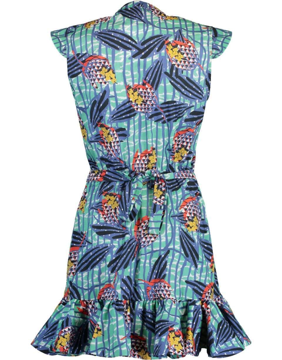 STELLA JEAN-Sleeveless V-Neck Mini Dress-