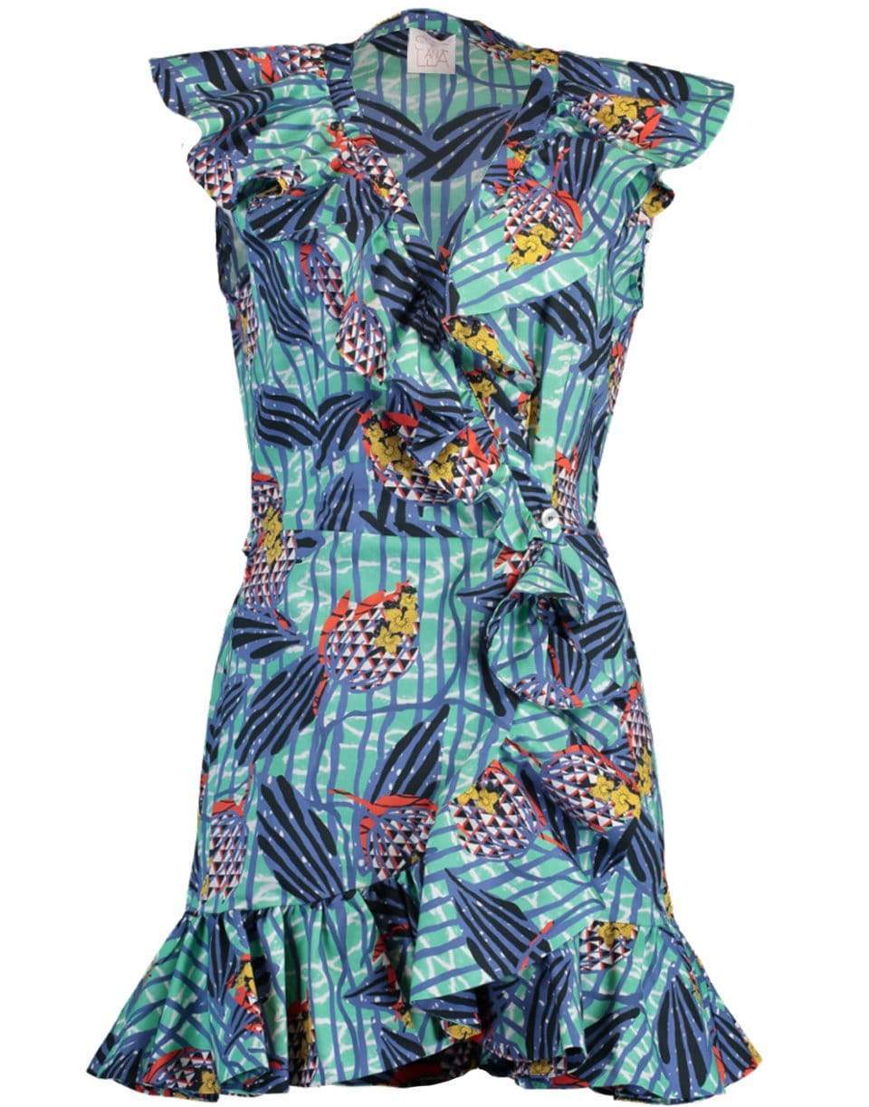 STELLA JEAN-Sleeveless V-Neck Mini Dress-