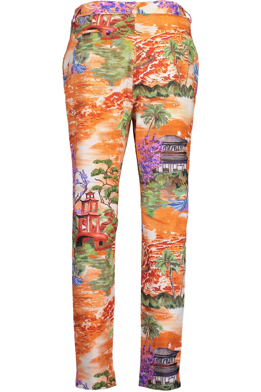 STELLA JEAN-Slim Fit Printed Crop Trouser-