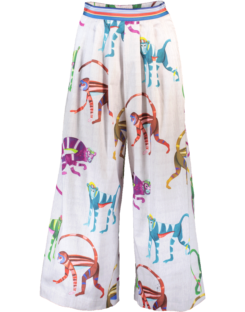 STELLA JEAN-Monkey Print Culotte-