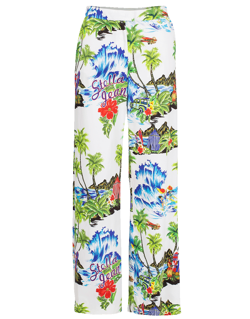 STELLA JEAN-Tropical Wide Leg Pant-