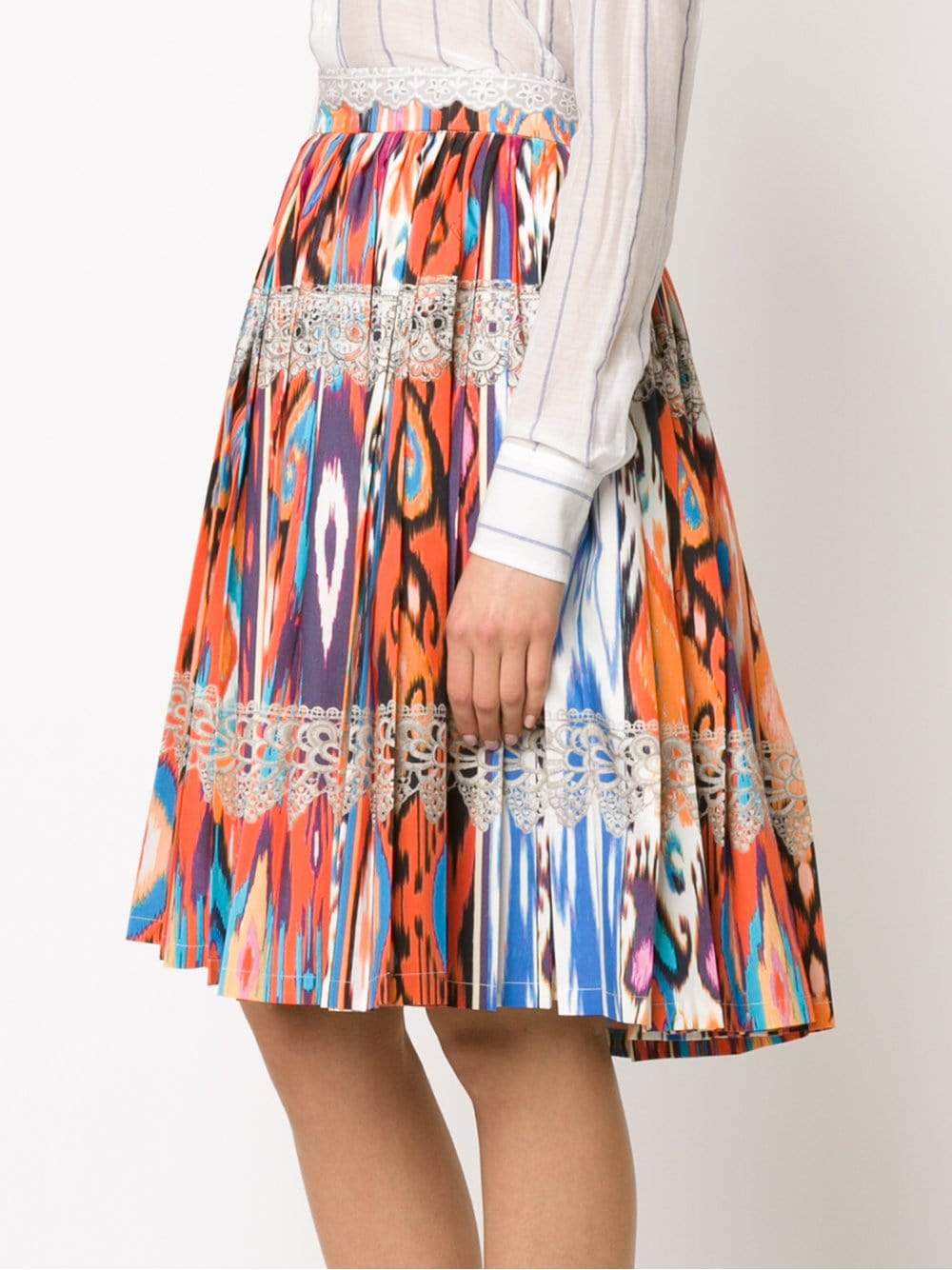STELLA JEAN-Liutaio Abstract Print Skirt-