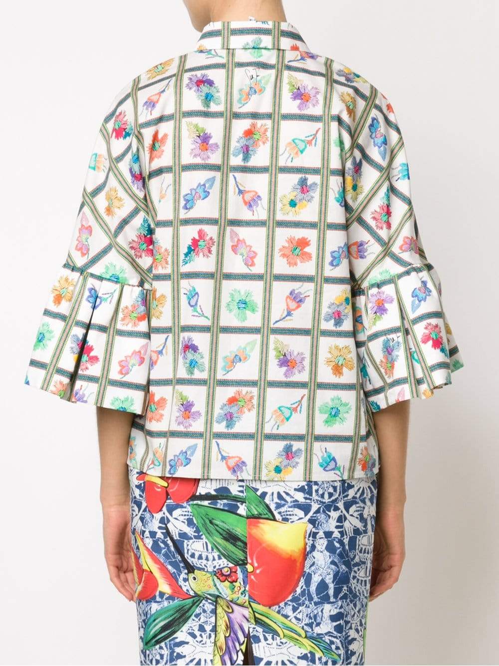 STELLA JEAN-Giornalista Flower Print Blouse-