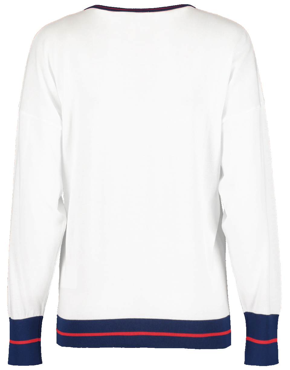 STELLA JEAN-V-Neck Parrot Sweater-