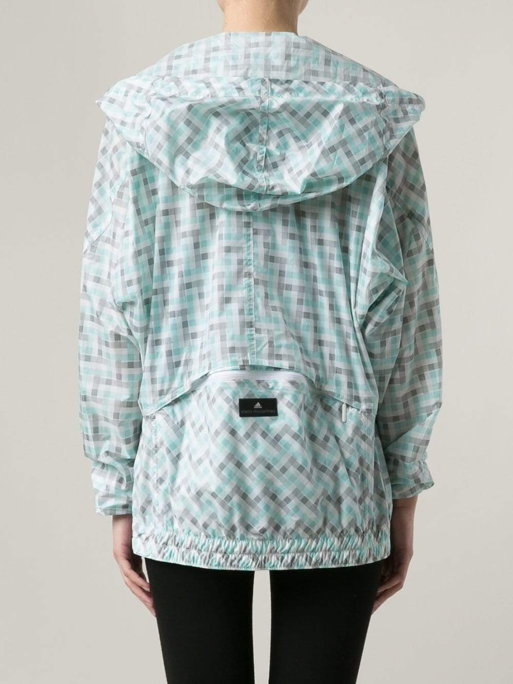 STELLA McCARTNEY ADIDAS-Gingham Print Jacket-