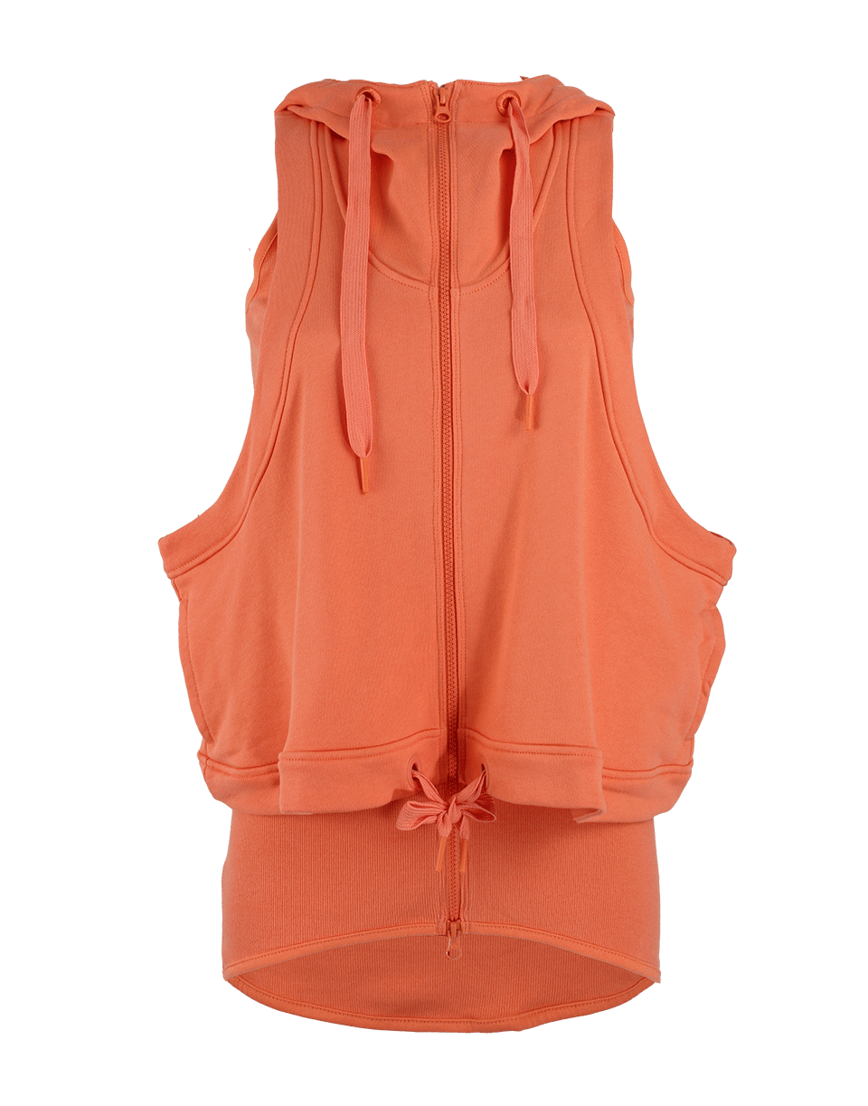 STELLA McCARTNEY ADIDAS-Sleeveless Zip Hooded Vest-