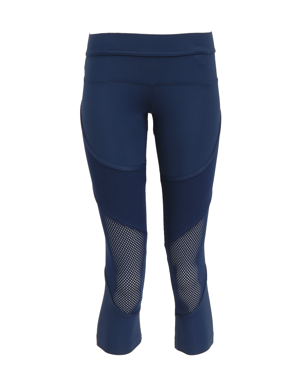 STELLA McCARTNEY ADIDAS-Indigo 3/4 Run Tight-