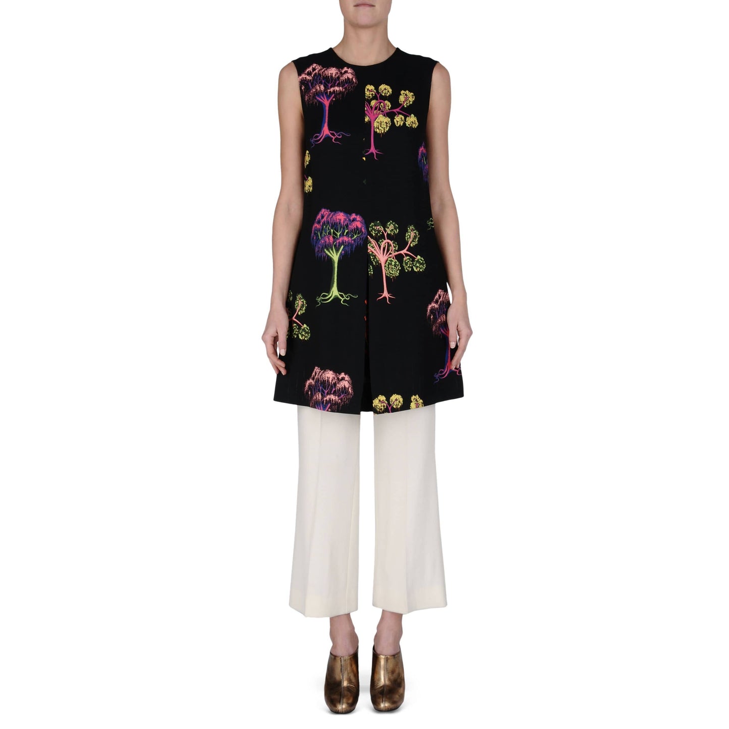 STELLA MCCARTNEY-Tree Print Dress-