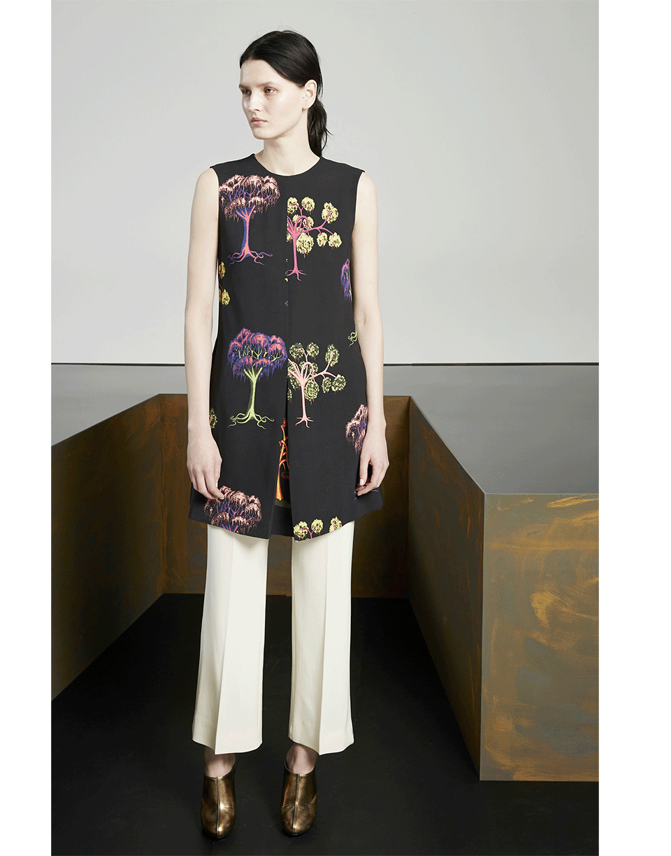 STELLA MCCARTNEY-Tree Print Dress-