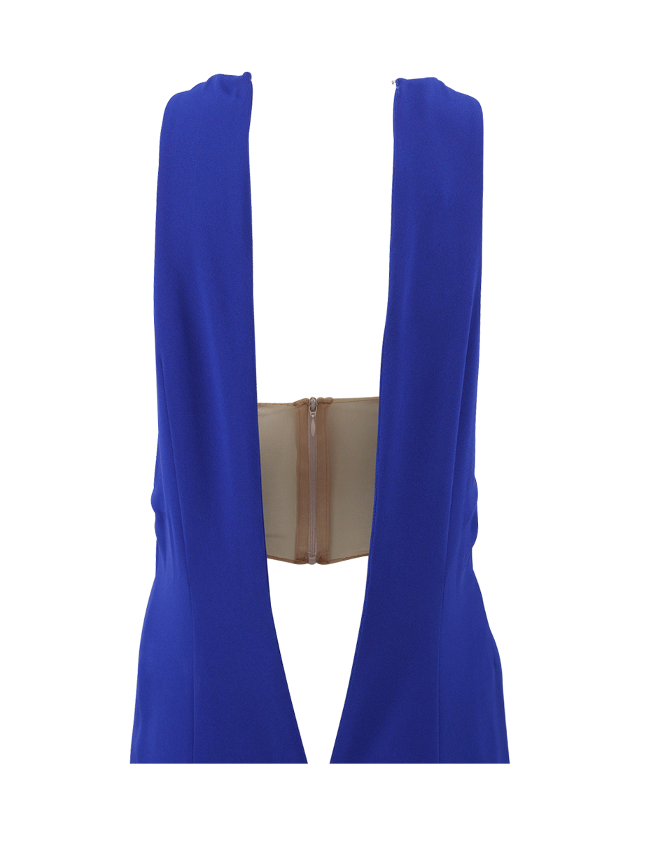 STELLA MCCARTNEY-Stretch Cady Seskia Gown-JZZBRRY