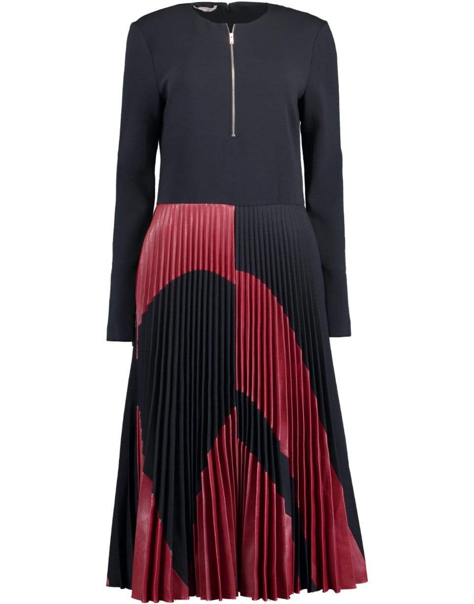 STELLA MCCARTNEY-Lottie Pleated Dress-MIDNIGHT