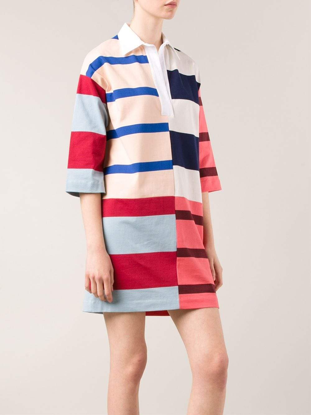 STELLA MCCARTNEY-Stripe Polo Dress-
