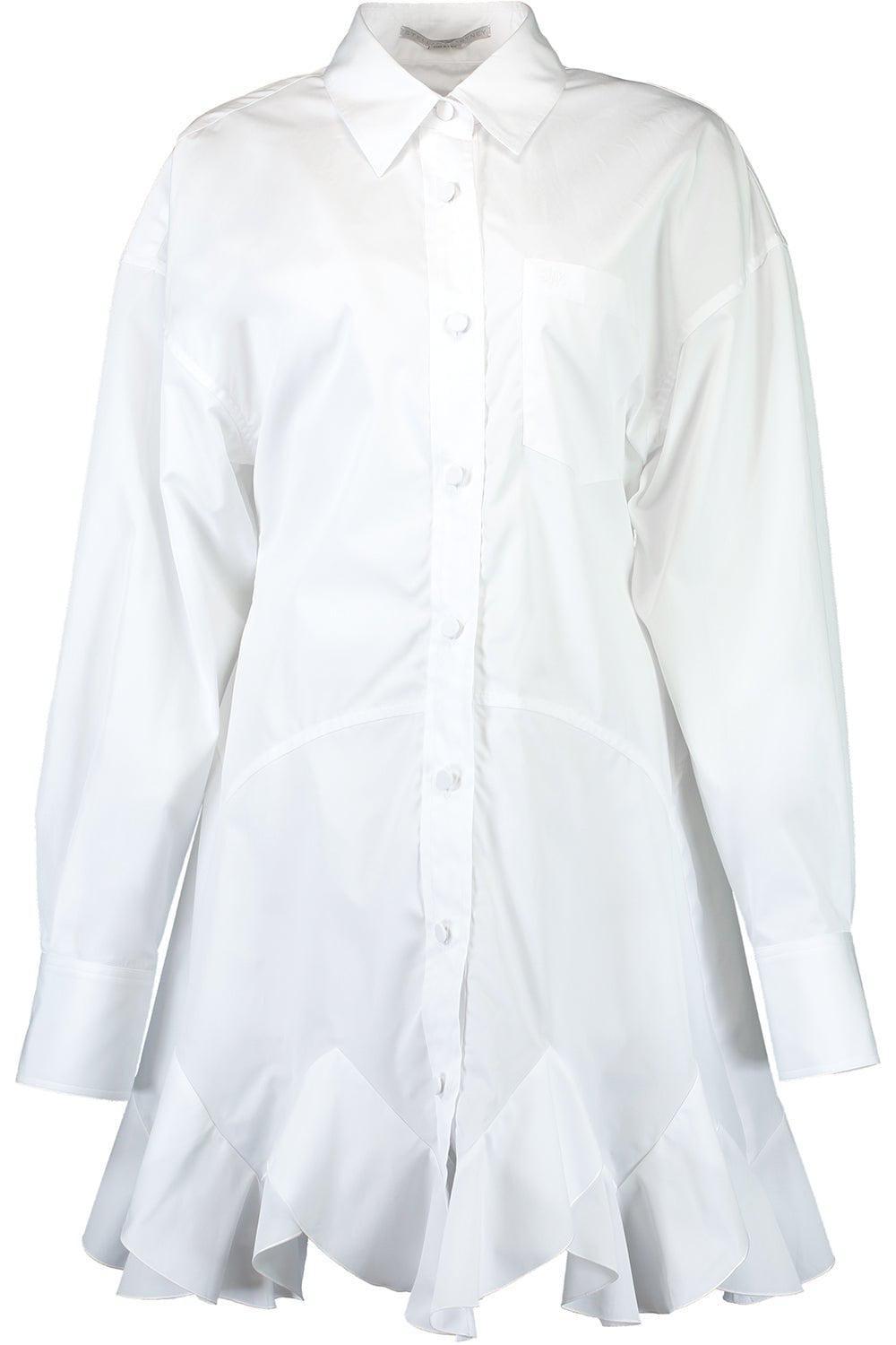 STELLA MCCARTNEY-Ruffled Shirt Dress-