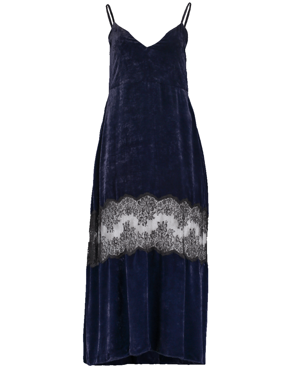 STELLA MCCARTNEY-Velvet Lace Band Gown-