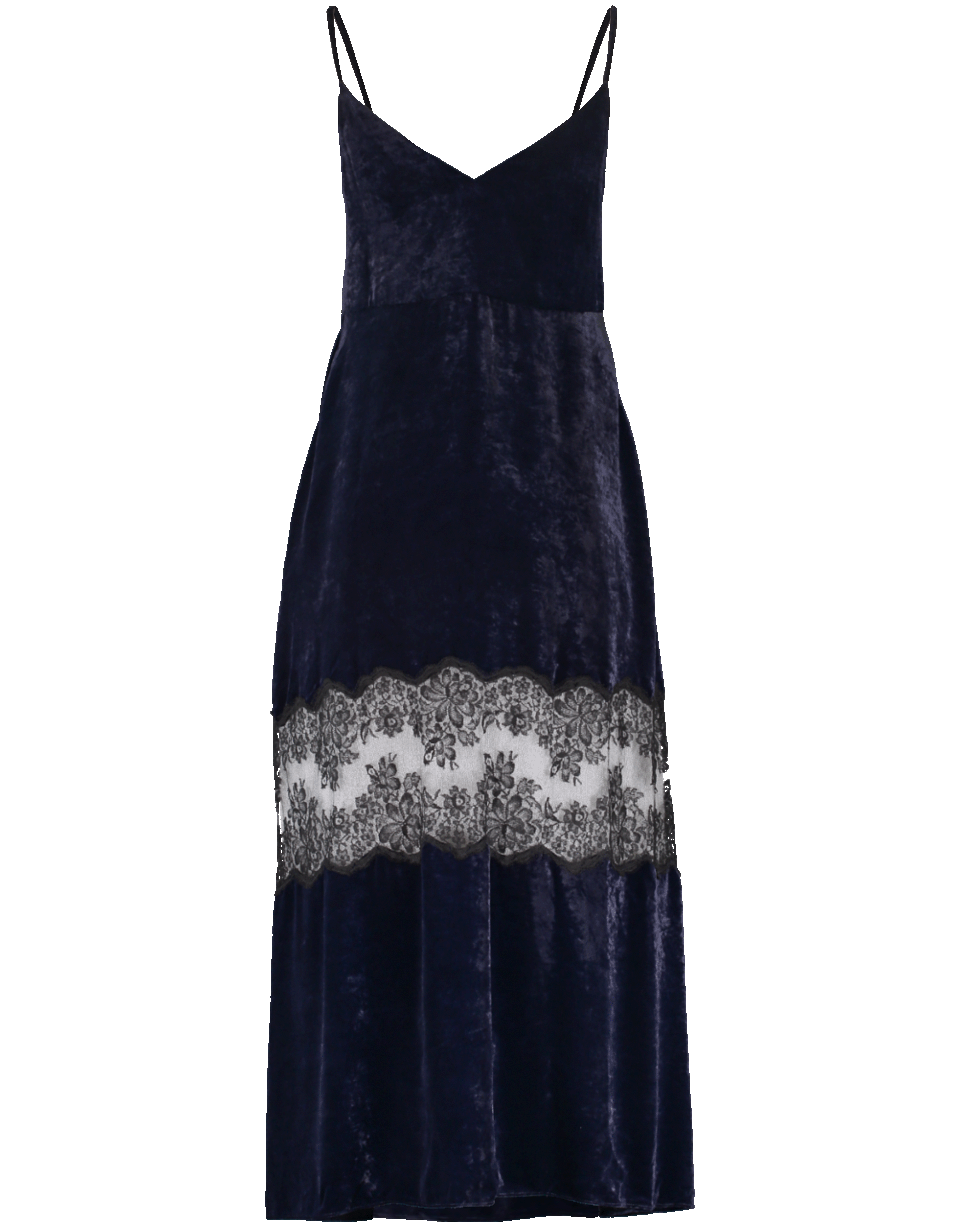STELLA MCCARTNEY-Velvet Lace Band Gown-