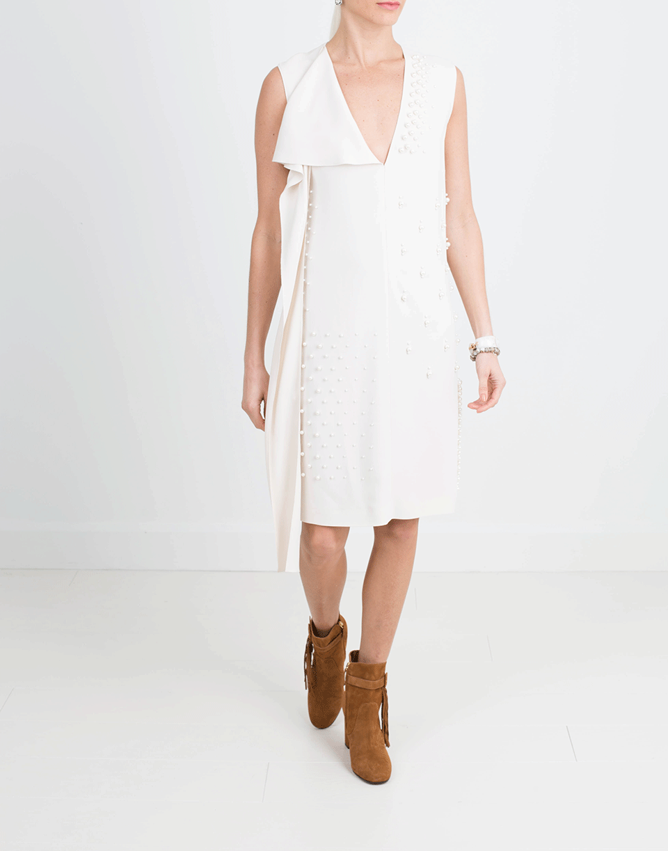 STELLA MCCARTNEY-Pearl Embroidered Dress-
