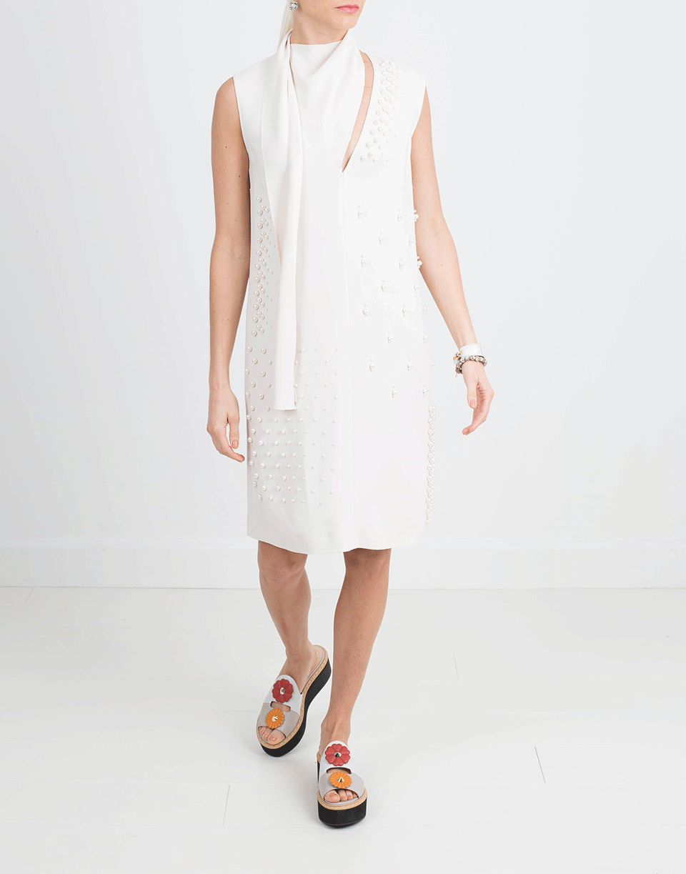 STELLA MCCARTNEY-Pearl Embroidered Dress-