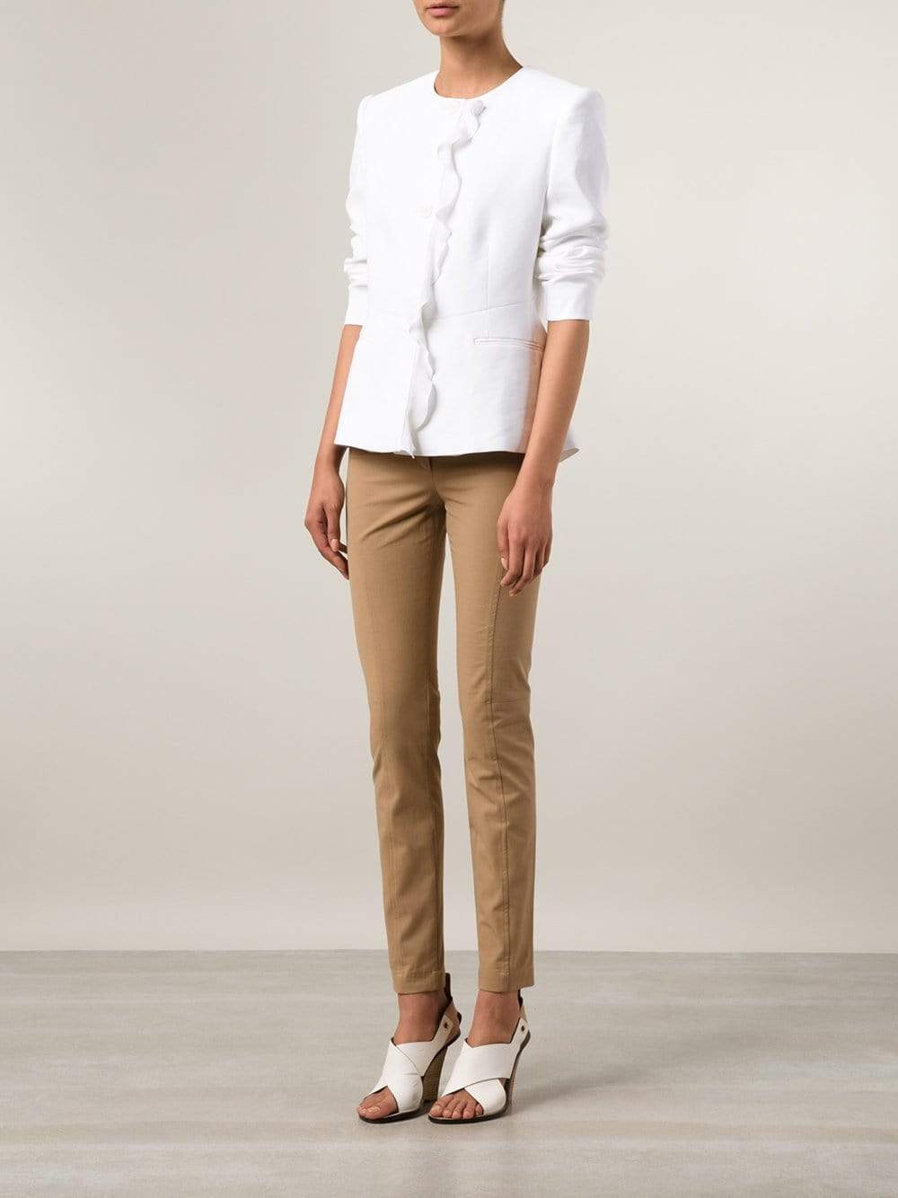 STELLA MCCARTNEY-Ruffle Trim Blazer-