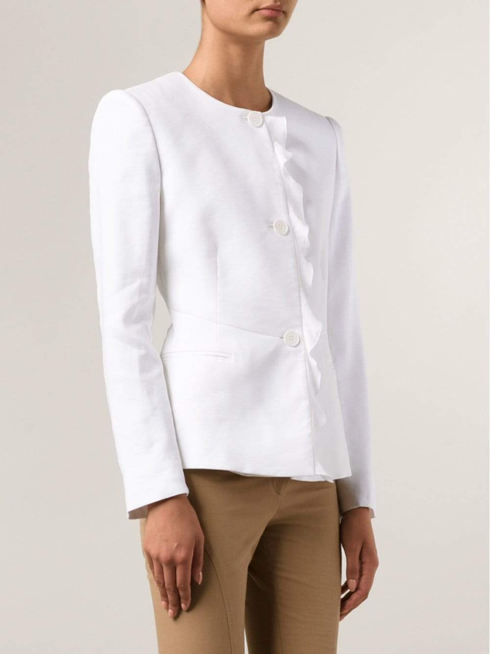 STELLA MCCARTNEY-Ruffle Trim Blazer-