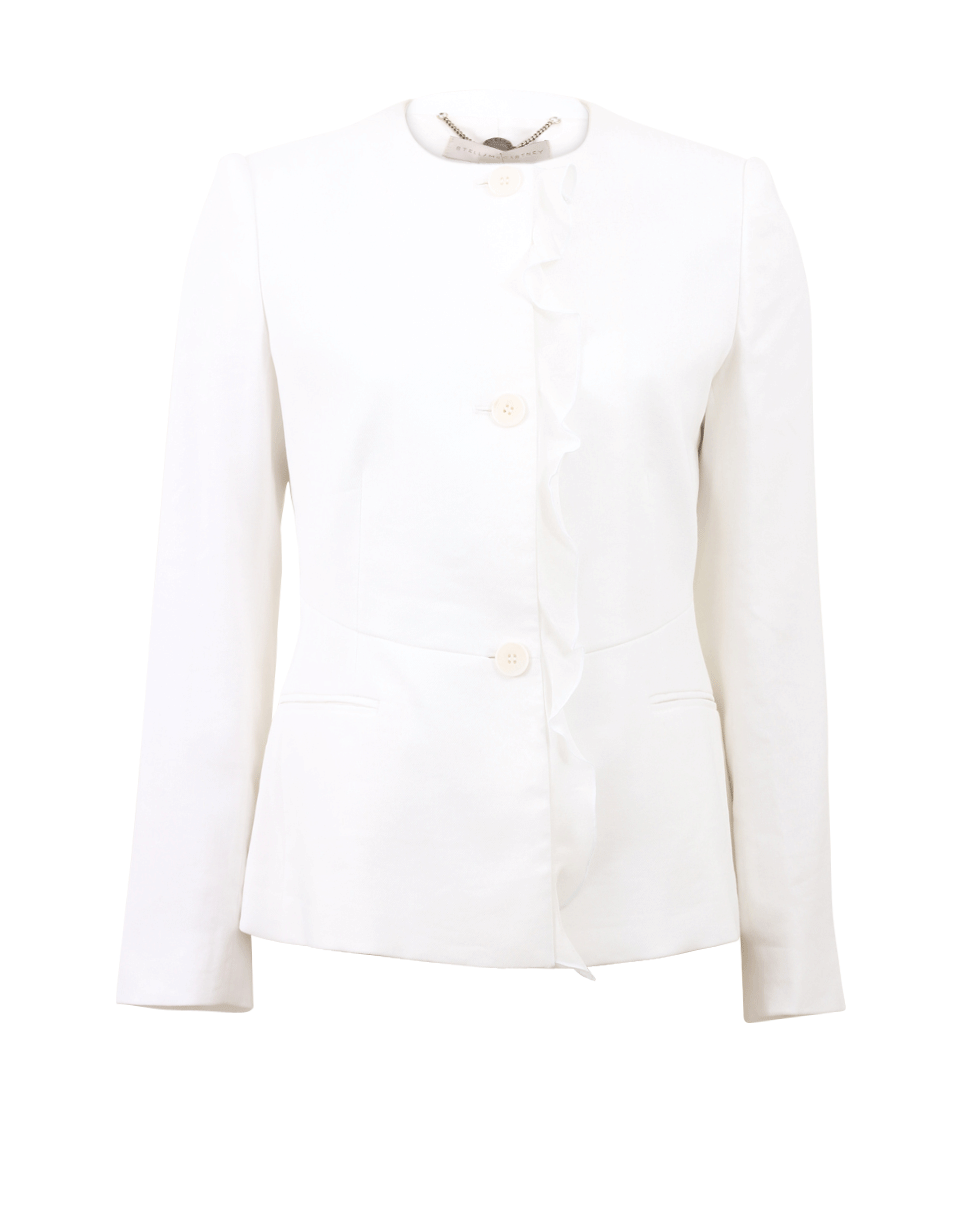 STELLA MCCARTNEY-Ruffle Trim Blazer-