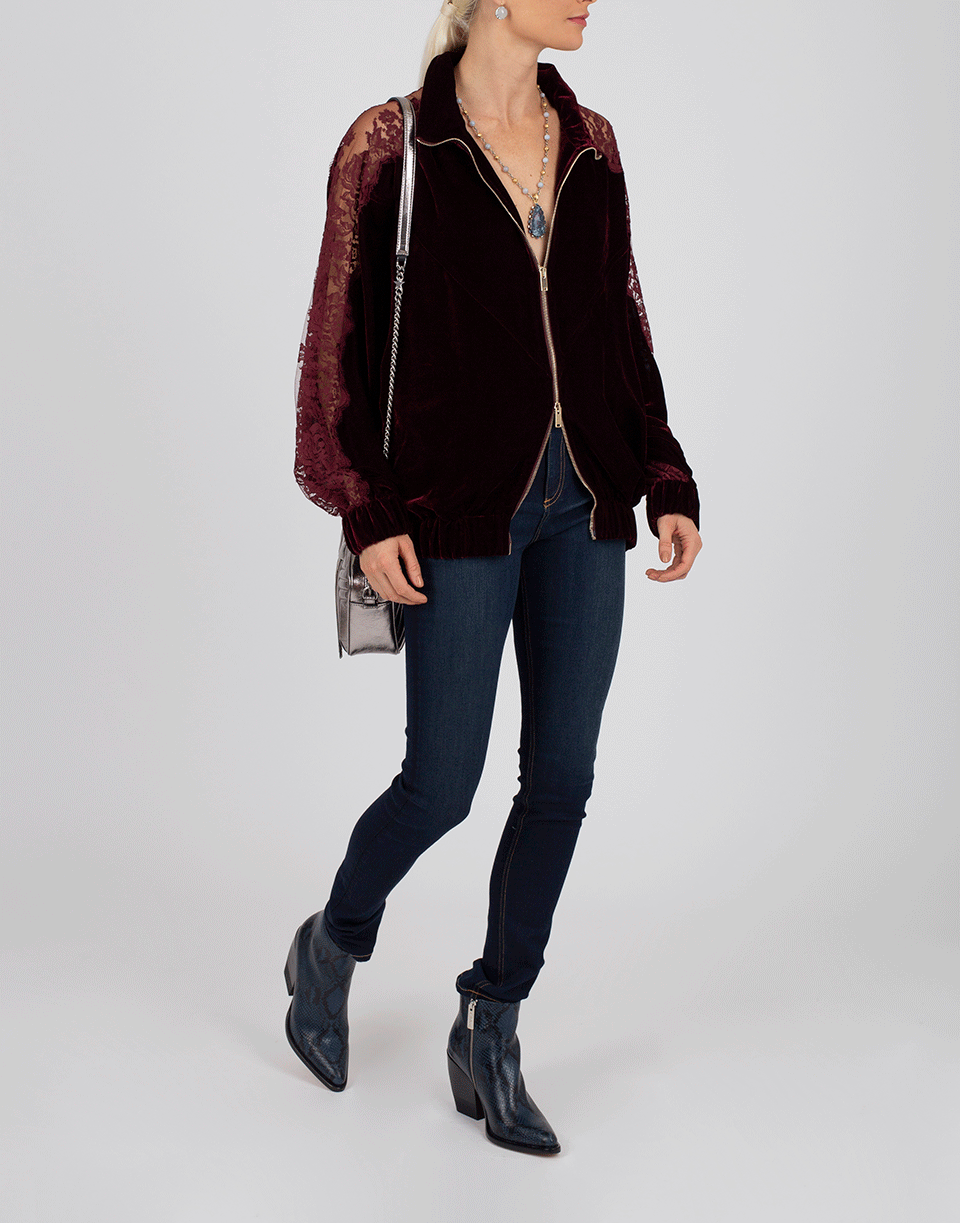 STELLA MCCARTNEY-Lily Velvet Track Jacket-