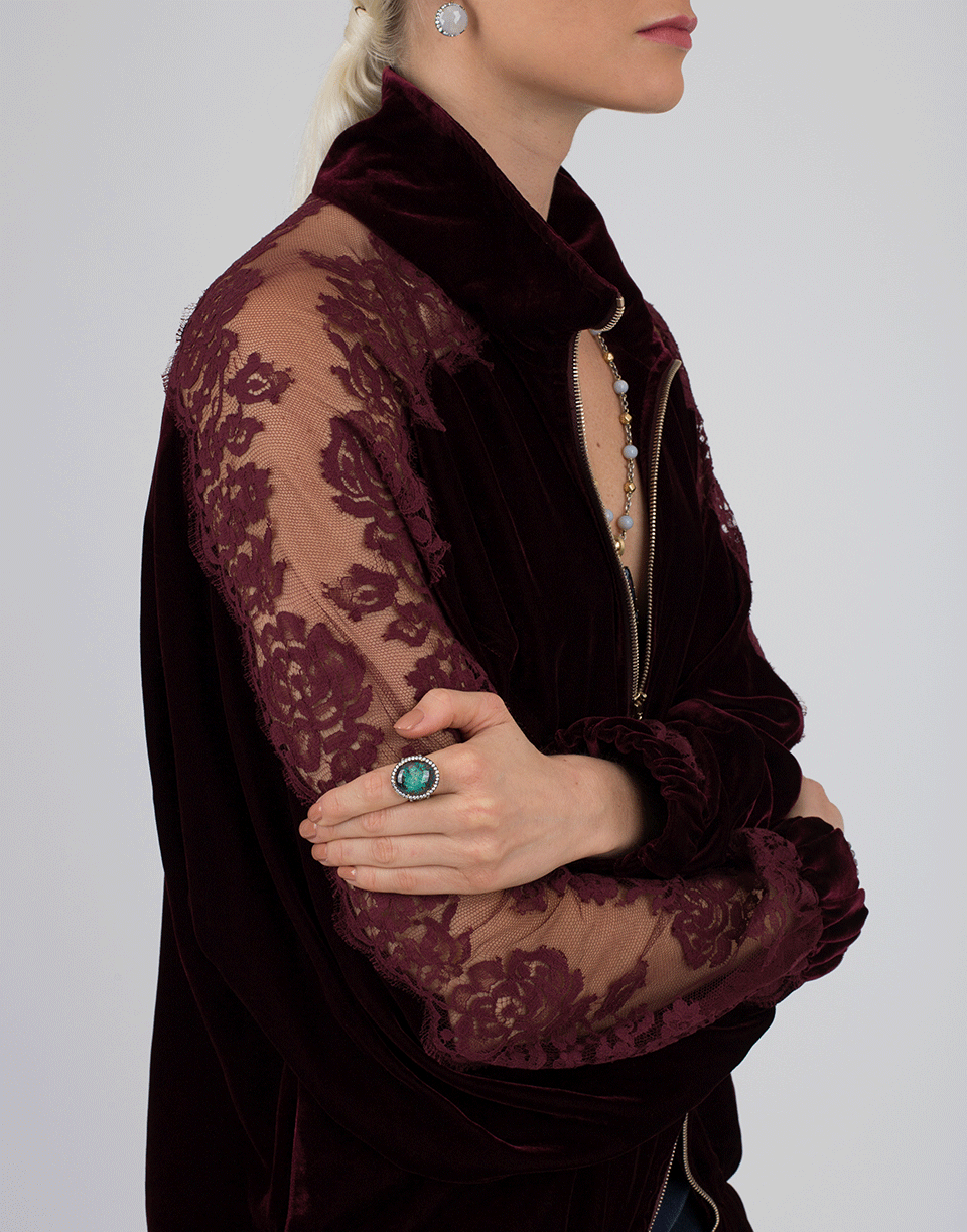 STELLA MCCARTNEY-Lily Velvet Track Jacket-