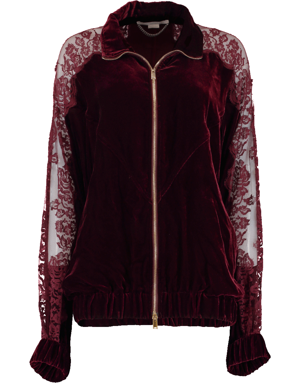 STELLA MCCARTNEY-Lily Velvet Track Jacket-