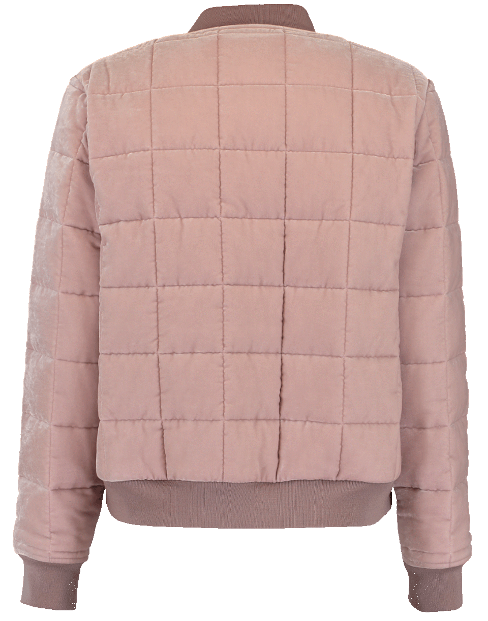 STELLA MCCARTNEY-Quilted Velvet Bomber Jacket-