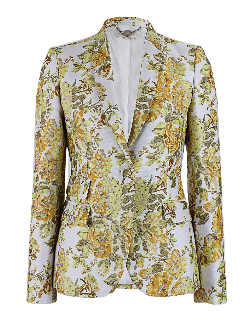STELLA MCCARTNEY-Jacquard Floral Tailored Jacket-