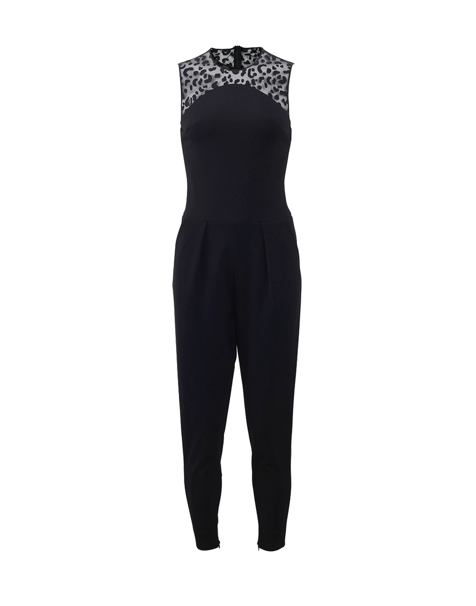 STELLA MCCARTNEY-Sheer Leopard Top Jumpsuit-