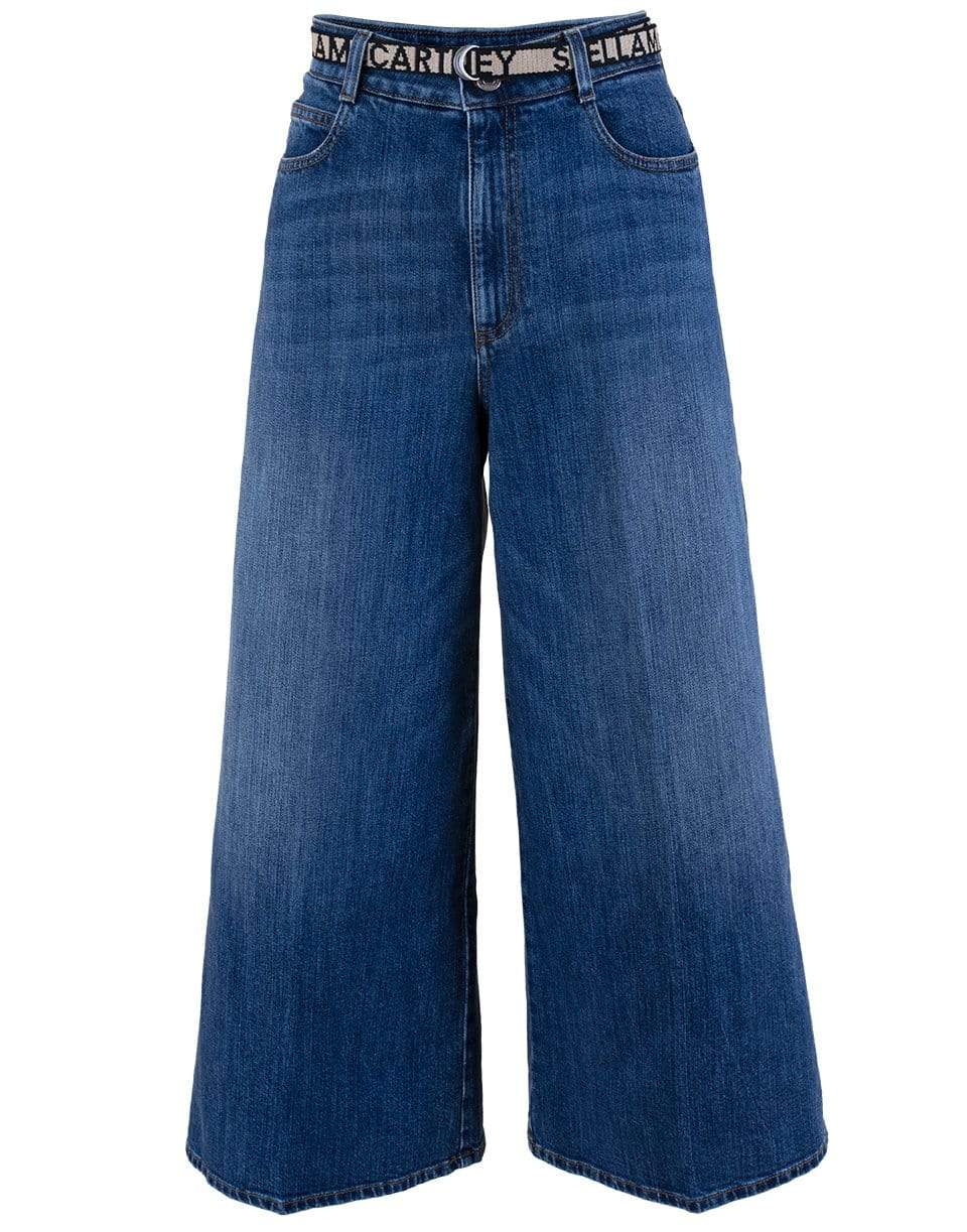 STELLA MCCARTNEY-High Rise Crop Straight Orgeco Jean-