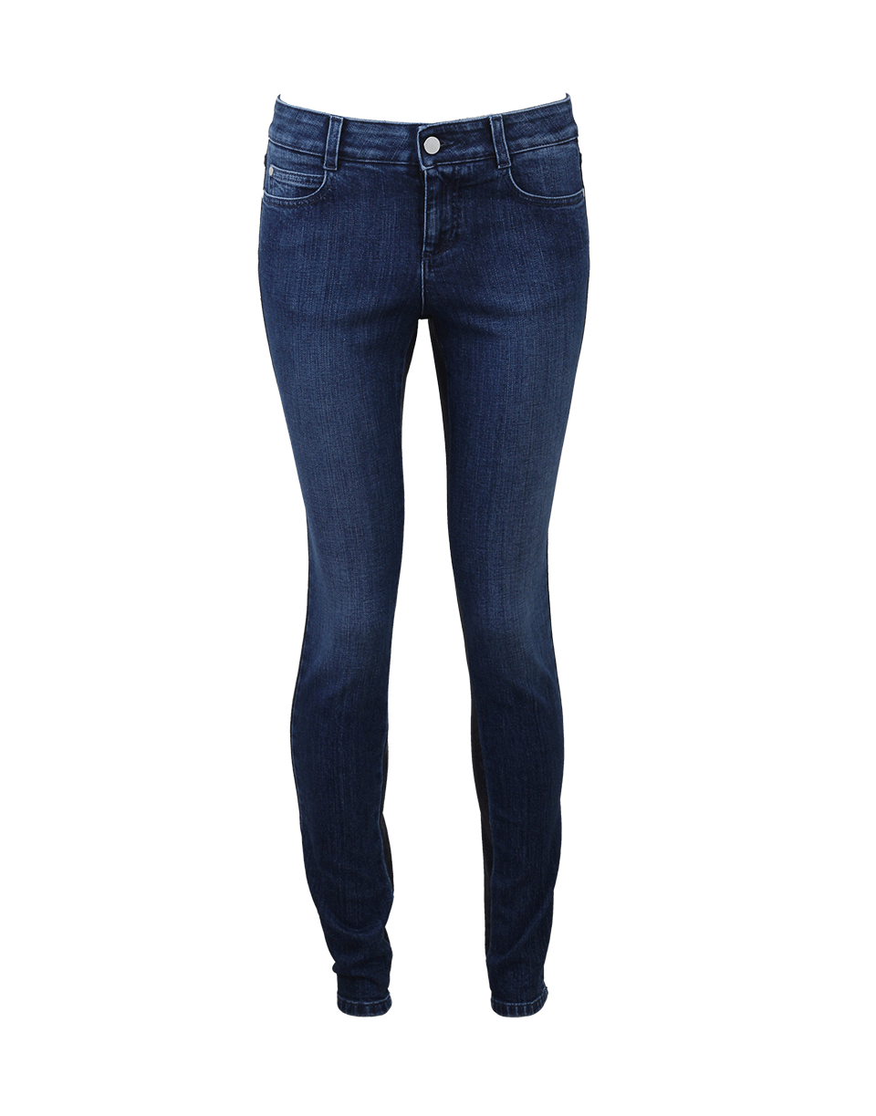 STELLA MCCARTNEY-Bi-Color Skinny Jean-