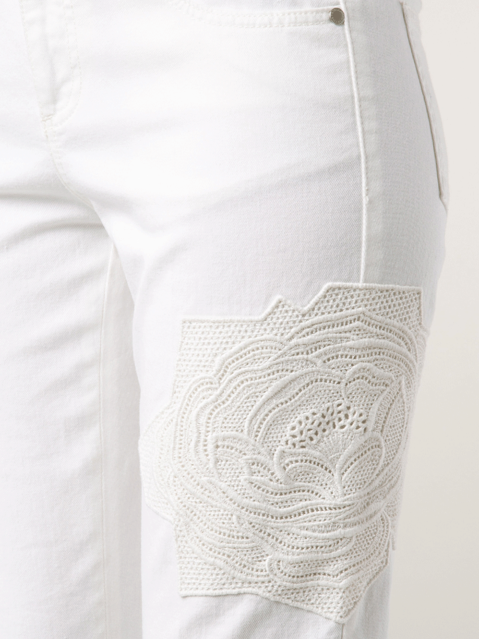 STELLA MCCARTNEY-Rose Applique Jeans-