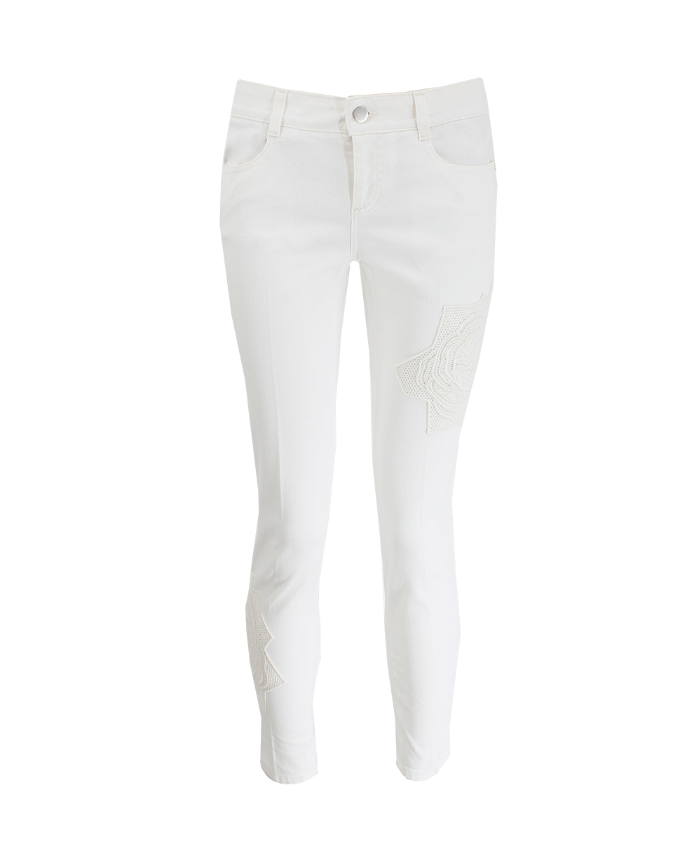 STELLA MCCARTNEY-Rose Applique Jeans-
