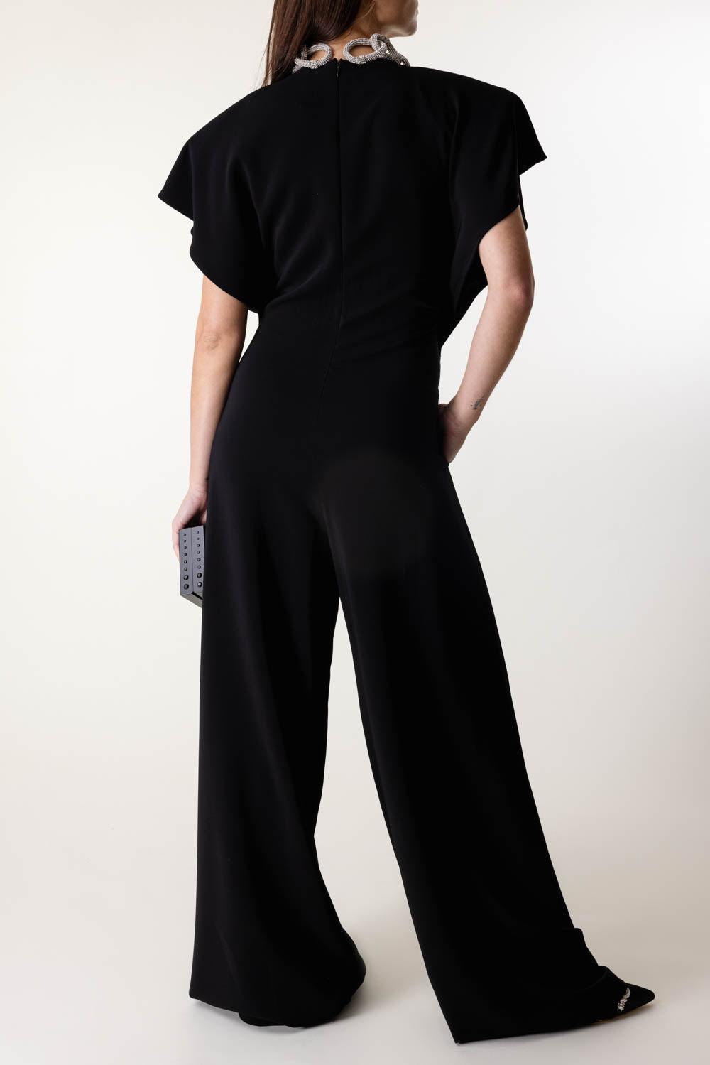 Chain Maxi Jumpsuit-BLACK-36-CLOTHINGPANTJUMPSUIT-STELLA MCCARTNEY