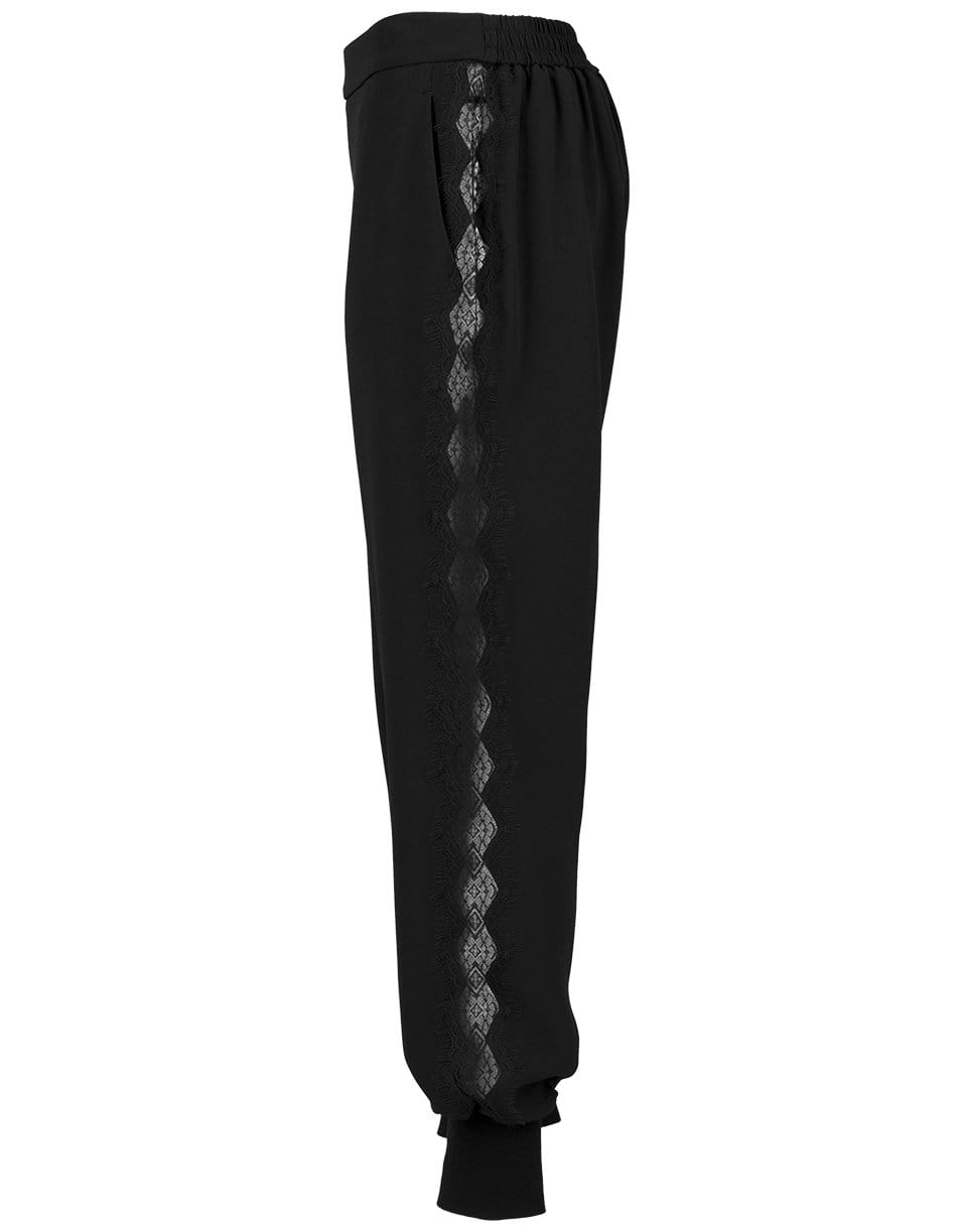 STELLA MCCARTNEY-Stretch Cady Julia Lace Trouser-