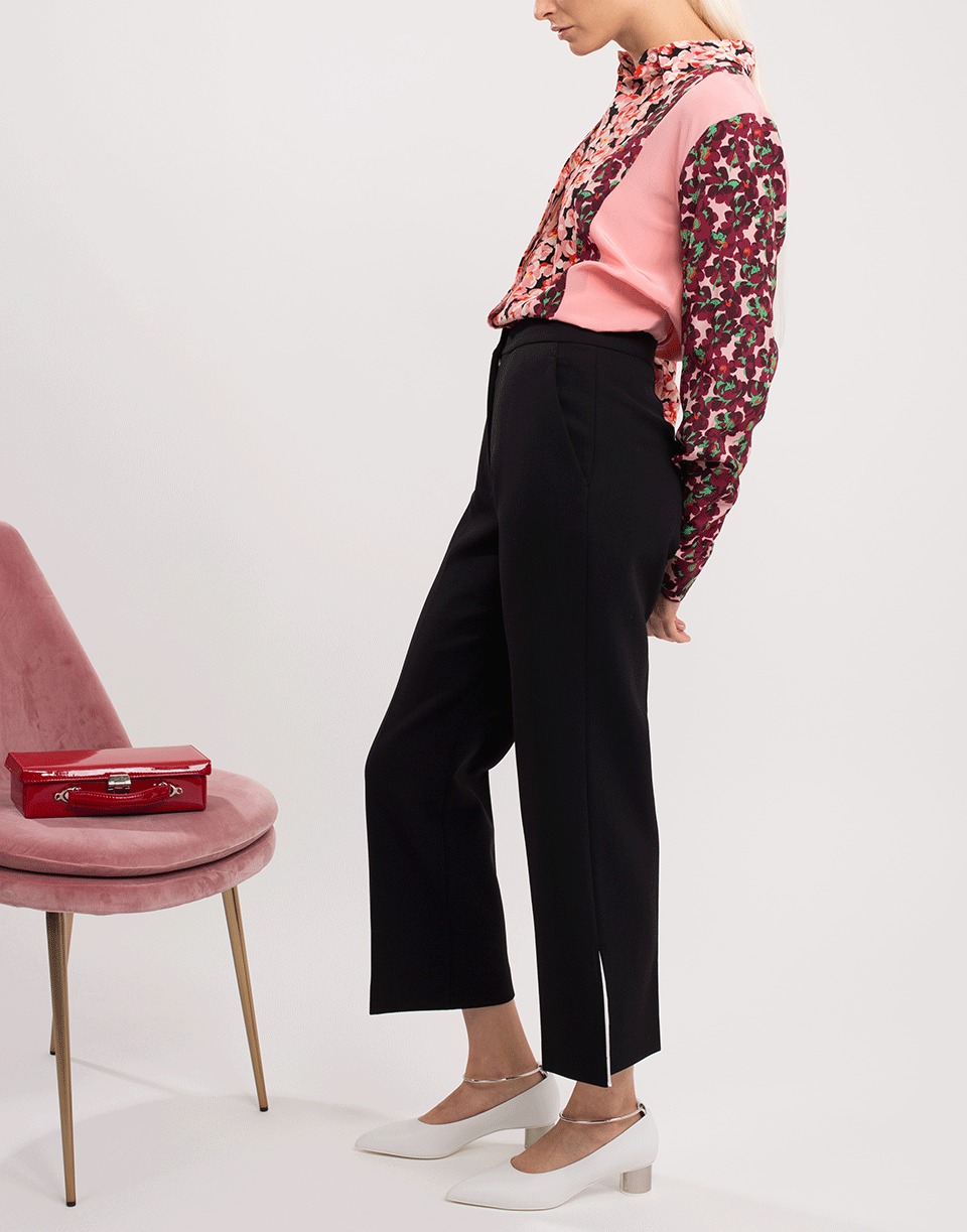STELLA MCCARTNEY-Wool Contrast Wool Cropped Trousers-