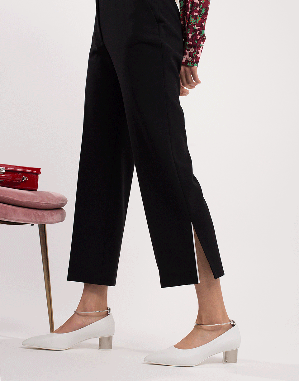 STELLA MCCARTNEY-Wool Contrast Wool Cropped Trousers-