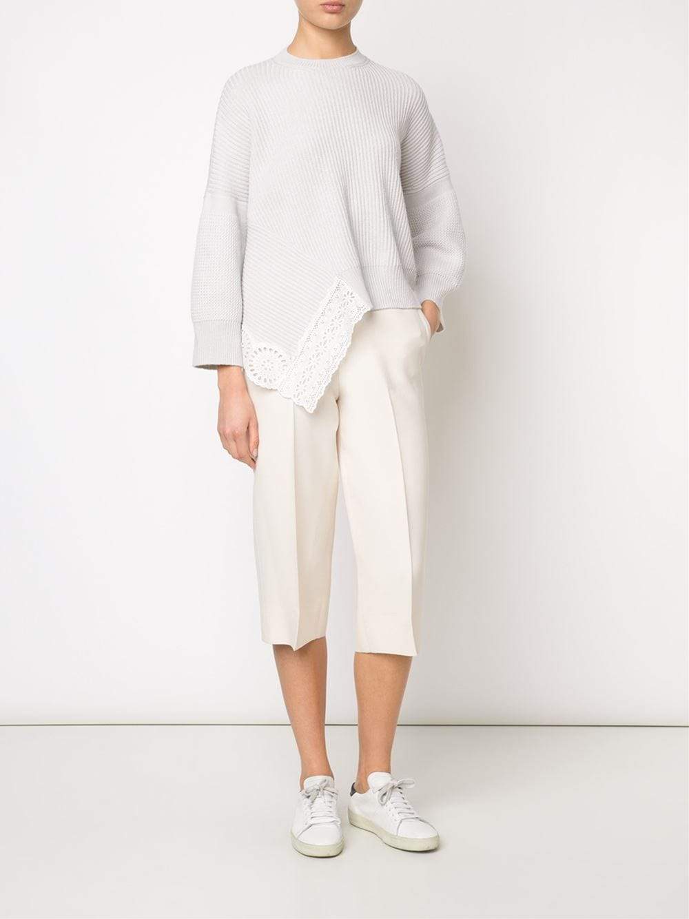 STELLA MCCARTNEY-Lace Hem Sweater-