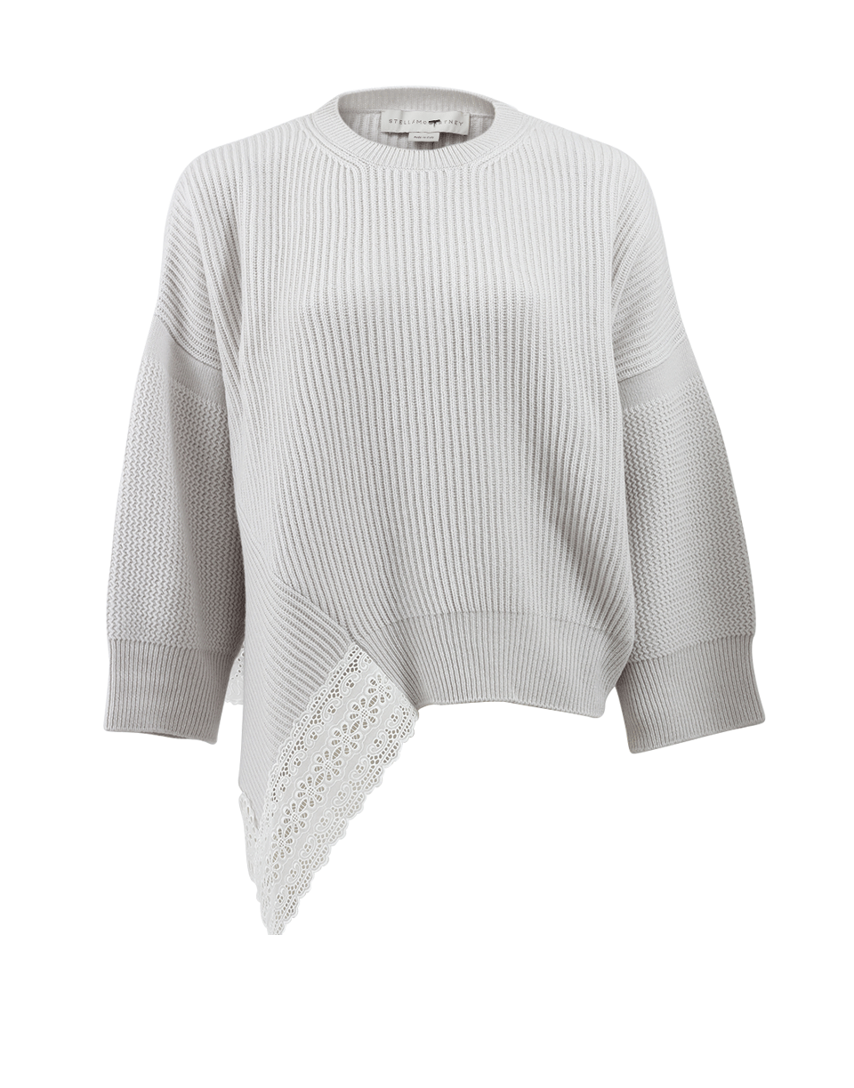 STELLA MCCARTNEY-Lace Hem Sweater-