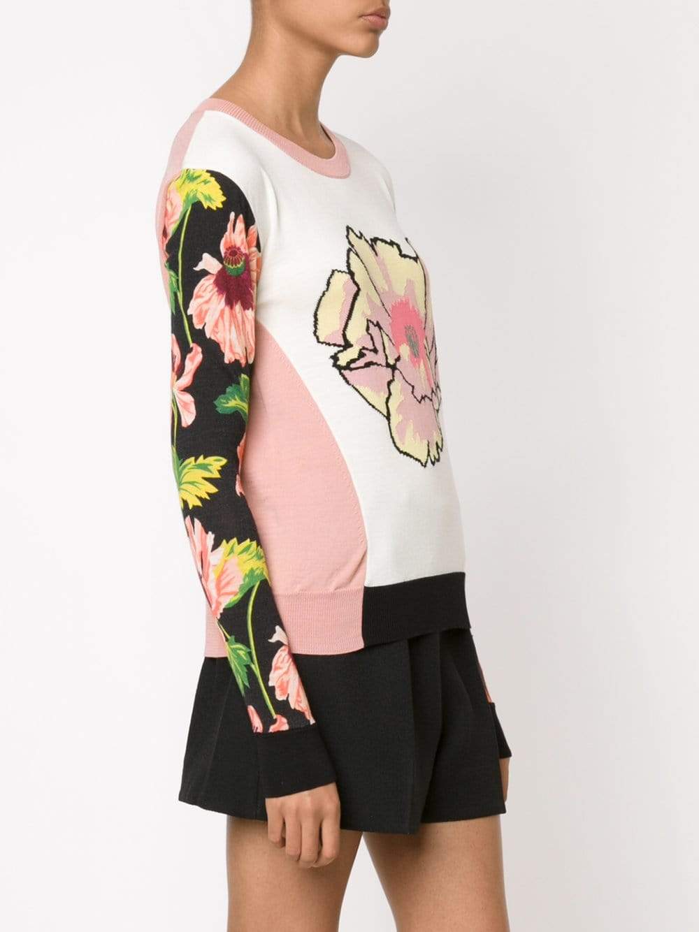 STELLA MCCARTNEY-Magnolia Print Sweater-
