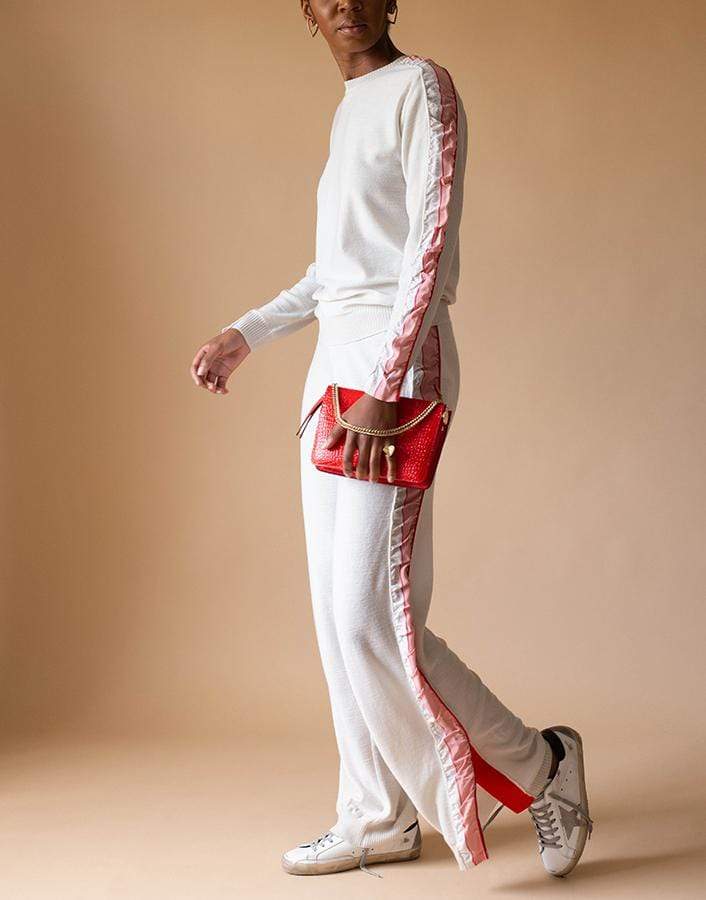 STELLA MCCARTNEY-Monogram Fabric Mix Trouser-