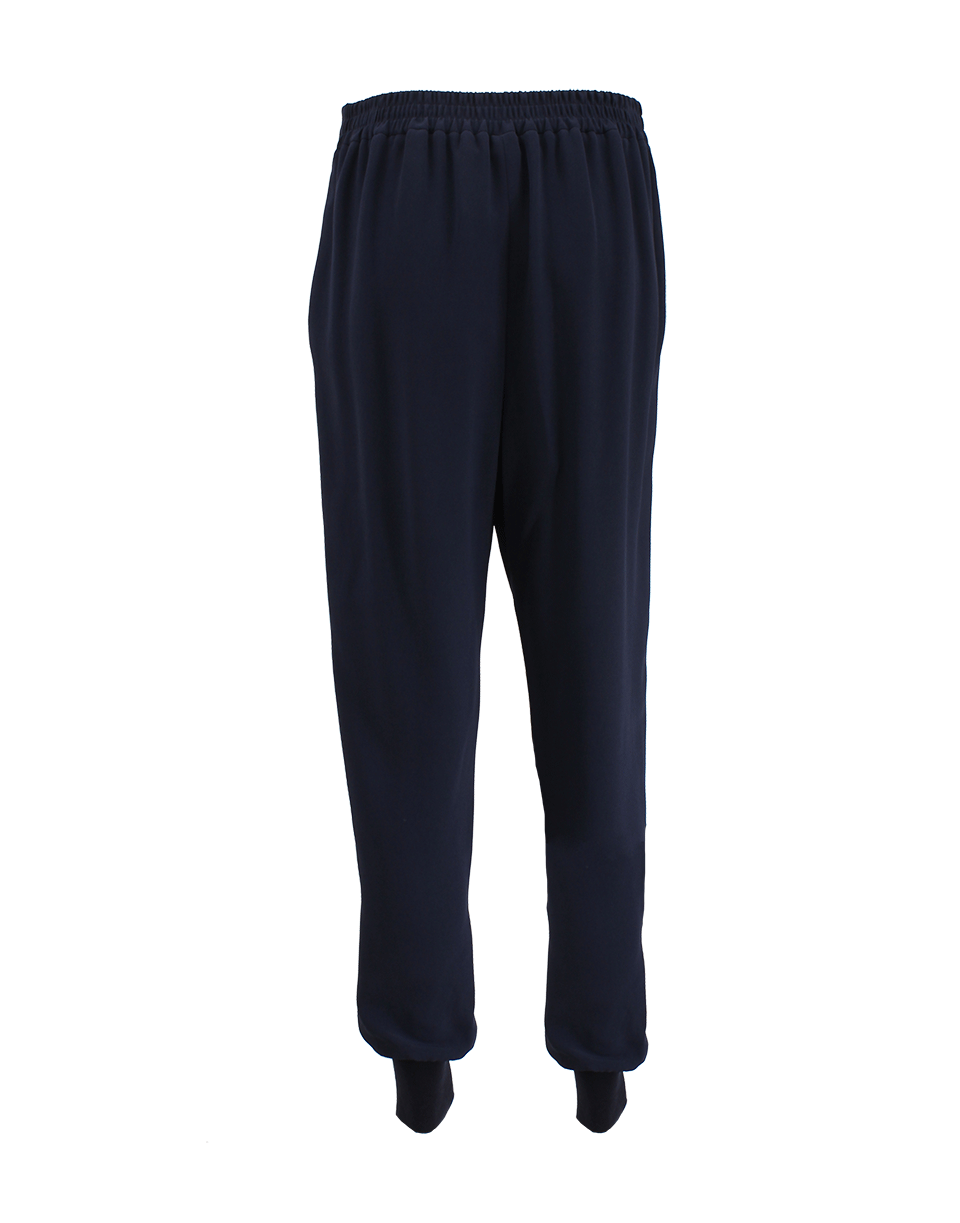 STELLA MCCARTNEY-Front Zip Elastic Cuff Trouser-